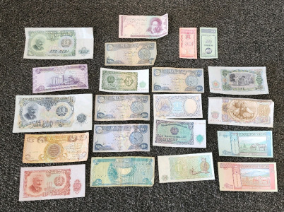 (21) Assorted Foreign Currency Bills- Unverified
