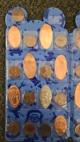 (1) Disney Pressed Penny Booklet Full of Coins - 2