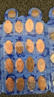 (1) Disney Pressed Penny Booklet Full of Coins - 4