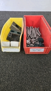 (1) Medium Size Bin of Chain Breaker Parts (1) Bin Full of Spare Parts