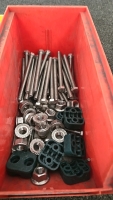 (1) Medium Size Bin of Chain Breaker Parts (1) Bin Full of Spare Parts - 2