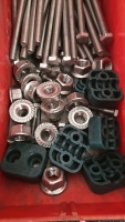 (1) Medium Size Bin of Chain Breaker Parts (1) Bin Full of Spare Parts - 3