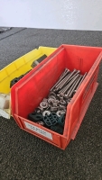 (1) Medium Size Bin of Chain Breaker Parts (1) Bin Full of Spare Parts - 8