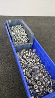 (1) Large Bin Full of Nuts and Springs (1) Medium Size Bin Full of Nuts and Bolts - 6