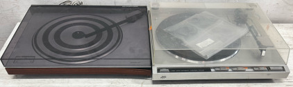 (2) Vintage Record Players