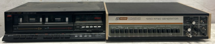 Dynascan Corporation 1250 NTSC Generator, FIsher Stereo Cassette Deck