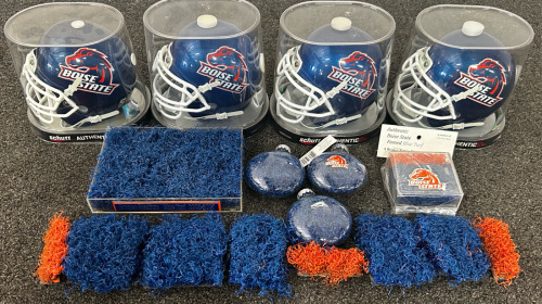 BSU Mini Helmets, Blue Turf, And More