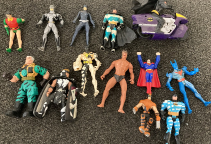 (13) Assorted Vintage Action Figures. Please Inspect.