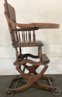 Antique Convertible High Chair Rocker. Please Inspect. - 2