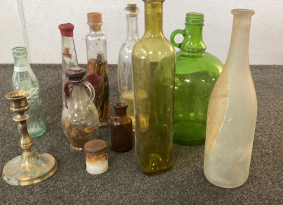 Variety Vintage Glass Decore, Please Inspect.
