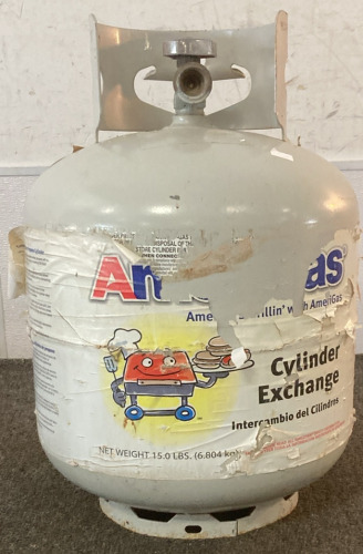 Empty 15 LBS Amerigas Propane Canister. Please Inspect.