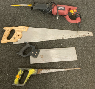 Electric Power Saw & 3 Saws