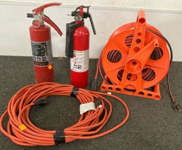 Extension Cords (2), & Fire Extinguishers (2)