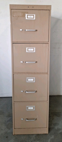 (1) 4-DRAWER METAL FILING CABINET 15"W X 26"D X 52"H