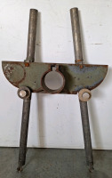 (1) COLLERED HALF OF ENGINE STAND & (1) 8' CARPENTERS CLAMP - 2