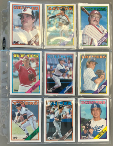 (9) Topps Collectors Baseball Cards