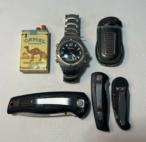 Men’s Trinkets: Watch, Pocket Knives, Lighters