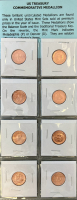 (8) Uncirculated Commemorative Mint Set Medallions