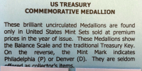 (8) Uncirculated Commemorative Mint Set Medallions - 5