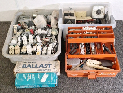 COLLECTION OF ASSORTED HOUSEHOLD ELECTRICAL HARDWARE