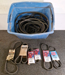 COLLECTION OF ASSORTED AUTOMOTIVE & OTHER , BELTS