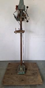 (1) VINTAGE DRILL PRESS ON STAND