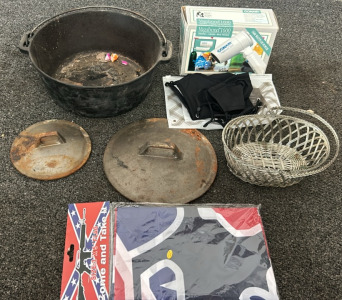 Come Take It Flag, Cast Iron Pot, And More