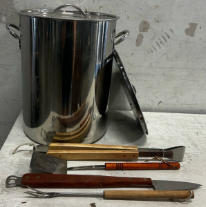 Boiler, With Assorted Cooking Utensils