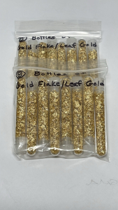 (16) Bottles Of Gold Flake/Leaf Gold