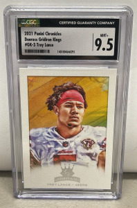 2021 Panini Chronicles Donruss Gridiron Kings #GK-3 “Trey Lance” CGC Graded 9.5 Mint+ Collectible Football Card