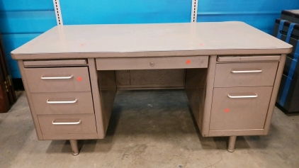 Large Metal Desk