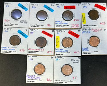 (10) Collectors Pennies