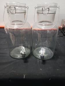 Glass jars with spouts 2 boxes of decorative lights 1 air purifier