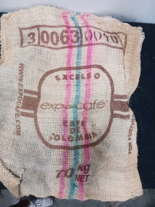 8 burlap coffee bags