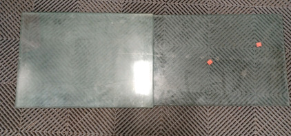(4) Square Glass Pieces - 16 3/8" (2) Square Glass Pieces - 16 1/8"