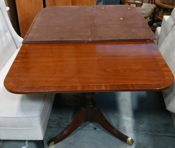 (1) Dining Table w/ Felt Board Top - Dark Wood - Nice Finish - 68" &times; 45"