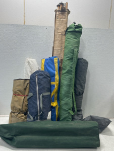 Camping goods,Tents, Volleyball net, and more!