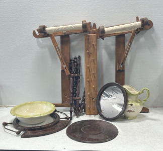Wash basin and pitcher with stand and more!