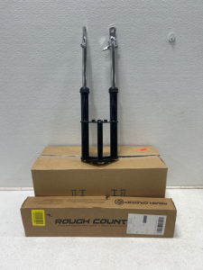 (1) passenger side headlight (1) Set of shocks (1) Forks for a dirtbike