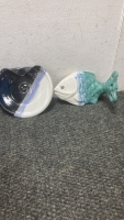 Pottery Fish and Plate