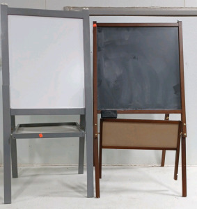 (2) Chalkboard & Whiteboard Easel Combo - 45" - 46.5"