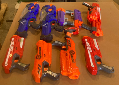 Assortment Of Mega Nerf Guns