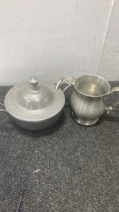 (2) Pewter Serving Dishes