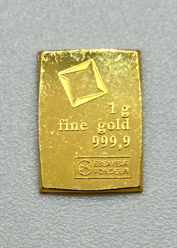 1g 999,9 Fine Gold Valcambi Suisse Bar