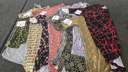 (5) LuLaRoe Shirts in Irma, (2) LuLaRoe Shirts in Perfect T, & (1) LuLaRoe Shirt in Randy