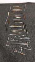 (7) Hemastats Surgical Scissors, (45) Dentist Picks