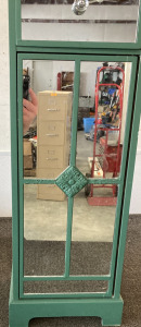 Vintage Table Top Mirror Shleving Unit (32” Tall x 11.5” Wide x 9” Deep), Please Inspect.