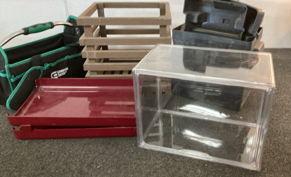 Organizing Containers & Commercial Electric Tool Bag