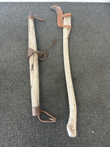 Vintage Hookaroon Axe & Antique Wooden Harness