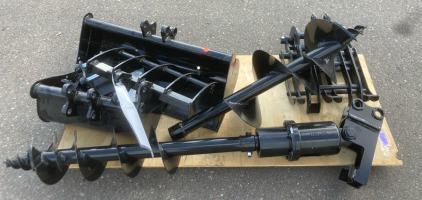 Mini Skid Steer Excavator Attachment Set - 200mm Bucket, 500mm Bucket, Ripper, & More!